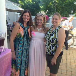 Pink maternity dress!